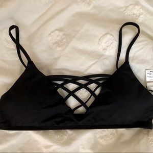 L Space Black Bikini Top